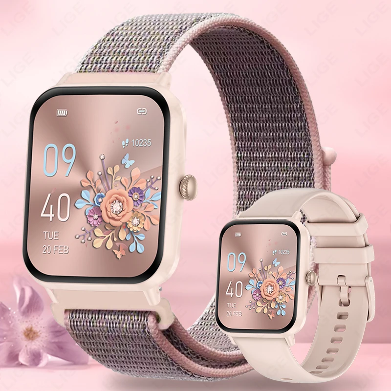 LIGE Fashion 1.83" HD Screen Smart Watch For Women Bluetooth Call IP68 Waterproof Ladies Watches Daily Health Monitor Smartwatch
LIGE Fashion 1.83" HD Screen Smart Watch For Women Bluetooth Call IP68 Waterproof Ladies Watches Daily Health Monitor Smartwatch