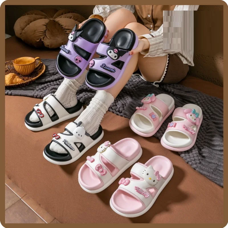 Sanrio Hello Kitty EVA Slippers Kawaii Garden Shoes Children Anime Cartoon Anti-Slip Soft Sole Beach Shoes Summer Light Weight
Sanrio Hello Kitty EVA Slippers Kawaii Garden Shoes Children Anime Cartoon Anti-Slip Soft Sole Beach Shoes Summer Light Weight
