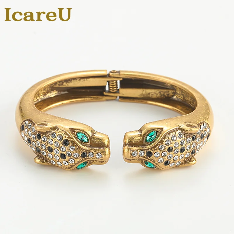 Vintage Leopard Head Bangles With Designer Charms For Women Indian Open Elasticity Antique Gold Color Luxury Brand Jewelry 2025
Vintage Leopard Head Bangles With Designer Charms For Women Indian Open Elasticity Antique Gold Color Luxury Brand Jewelry 2025