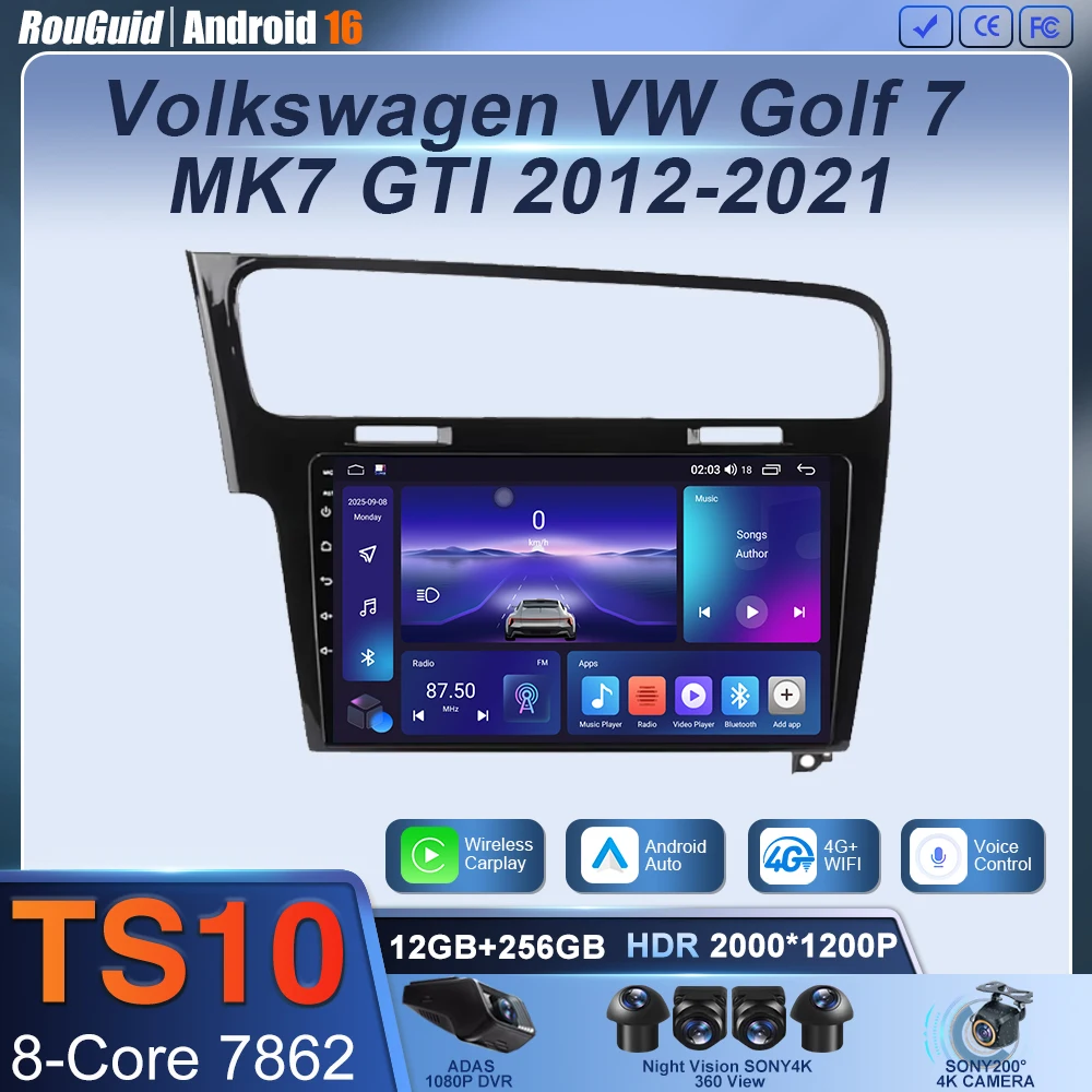 Android 16 Car Radio For Volkswagen VW Golf 7 MK7 GTI 2012-2021 Right Hand Drive RHD Carplay Android Stereo Video Player 2 Din
Android 16 Car Radio For Volkswagen VW Golf 7 MK7 GTI 2012-2021 Right Hand Drive RHD Carplay Android Stereo Video Player 2 Din