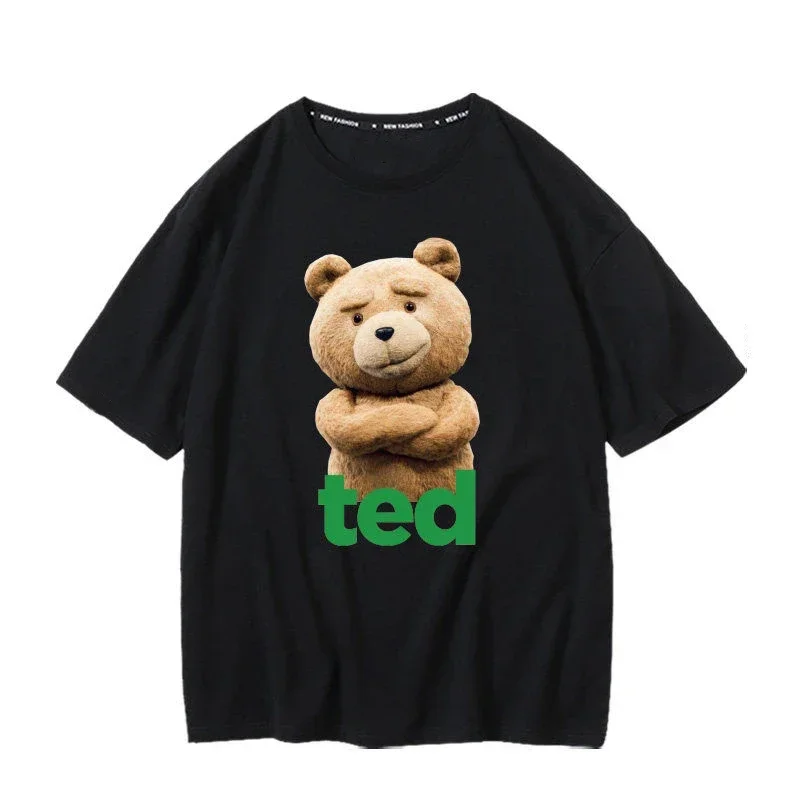 Cotton Men Women Kid T-Shirt Cute Cartoons Teddy Bear Printing Tops Breathable Summer Loose Short Sleeve Casual Fashion Crewneck
Cotton Men Women Kid T-Shirt Cute Cartoons Teddy Bear Printing Tops Breathable Summer Loose Short Sleeve Casual Fashion Crewneck