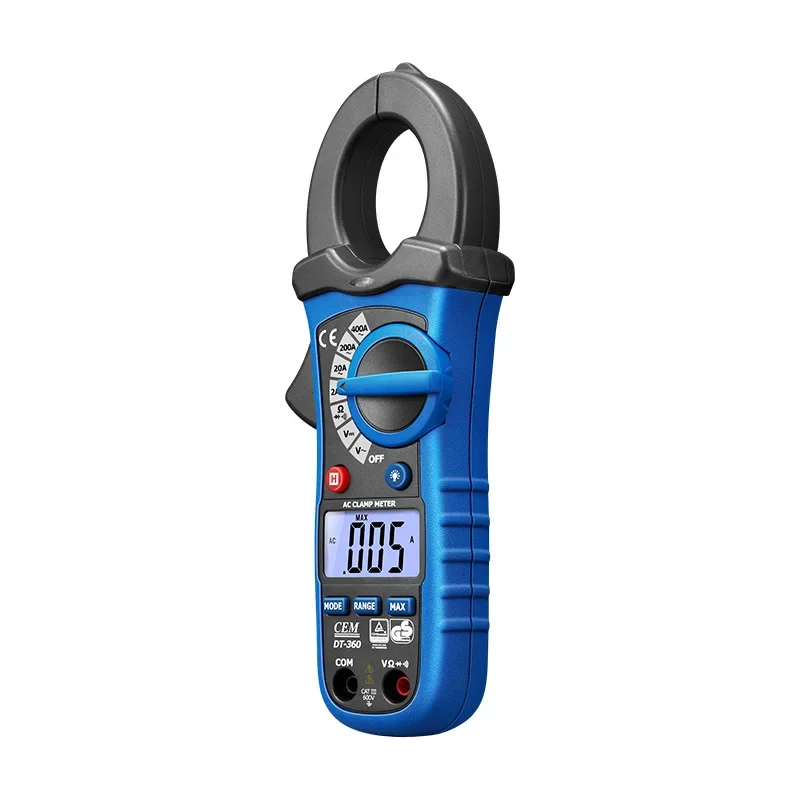 Digital Clamp Meter AC/DC Voltage Measurement Digital Clamp Ammeter DT-360
Digital Clamp Meter AC/DC Voltage Measurement Digital Clamp Ammeter DT-360