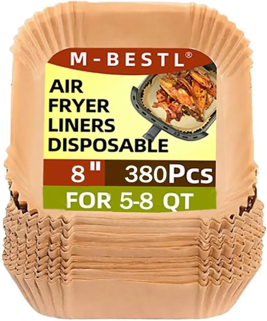 380 Count Disposable Air Fryer Parchment Liners Food Grade Oil Proof Non Stick 8 Inch
380 Count Disposable Air Fryer Parchment Liners Food Grade Oil Proof Non Stick 8 Inch