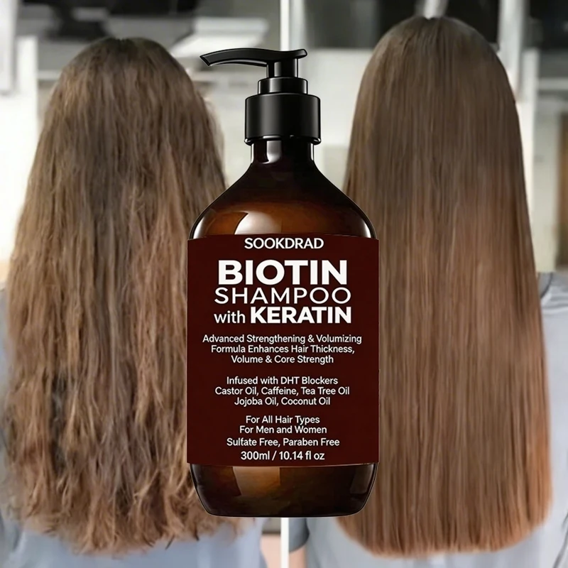 Biotin Keratin Shampoo, Volumizing Nourishing, Infused Coconut Oil, Daily Wash For Oily Hair
Biotin Keratin Shampoo, Volumizing Nourishing, Infused Coconut Oil, Daily Wash For Oily Hair