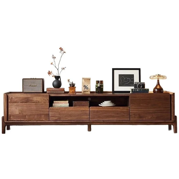 North American black walnut TV cabinet living room Italian minimalist floor cabinet Nordic
North American black walnut TV cabinet living room Italian minimalist floor cabinet Nordic