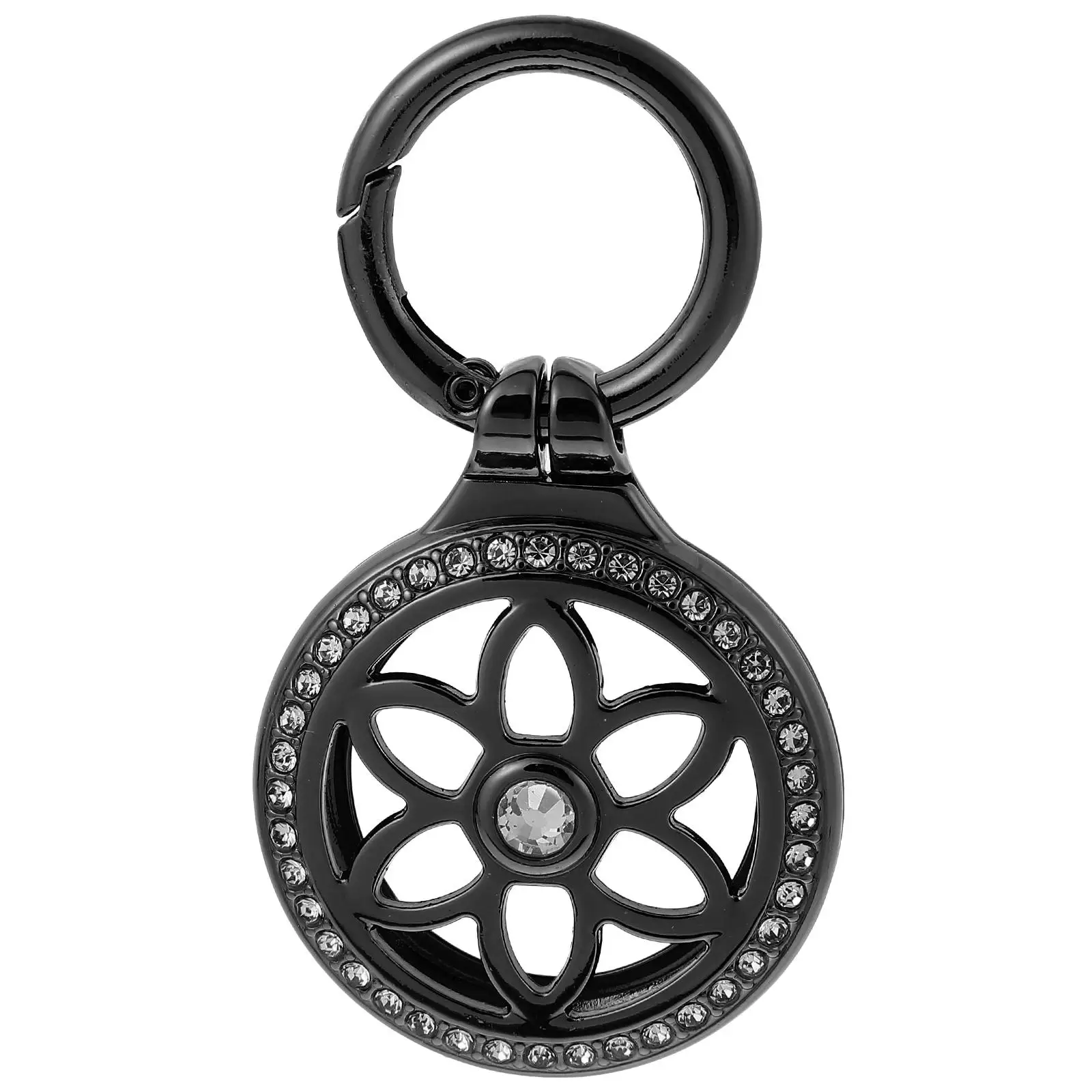 Anti Loss Keychain Air Tag Case Black Lightweight Metal Cover Tracer Protective Durable Compact
Anti Loss Keychain Air Tag Case Black Lightweight Metal Cover Tracer Protective Durable Compact