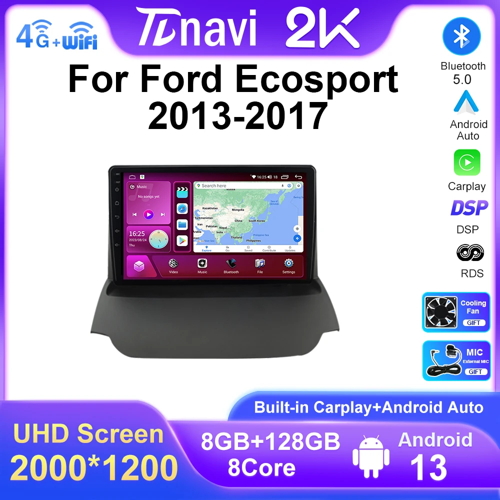 Автомагнитола 2 Din, Android 13, для Ford Ecosport 2013, 2014, 2015, 2016, 2017, мультимедийный видеоплеер, автомобильный DVD, Carplay, аудио, Bluetooth
Автомагнитола 2 Din, Android 13, для Ford Ecosport 2013, 2014, 2015, 2016, 2017, мультимедийный видеоплеер, автомобильный DVD, Carplay, аудио, Bluetooth