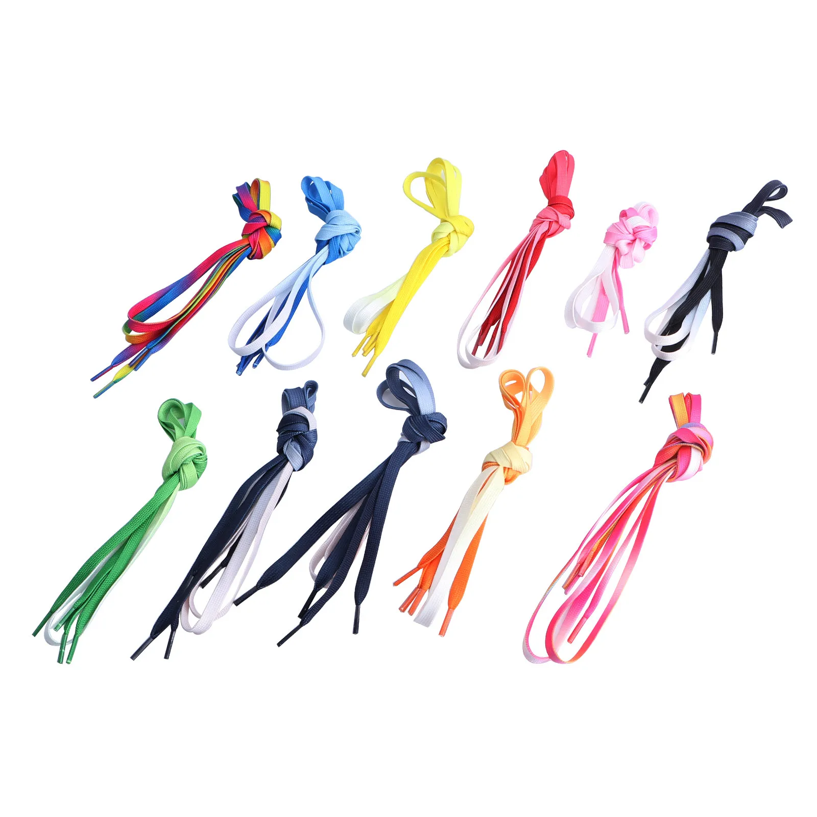 11Pairs 120Cm Flat Gradient Color Shoelaces for Sneakers Canvas Shoes Stylish Decorative Fashionable Replacement Laces
11Pairs 120Cm Flat Gradient Color Shoelaces for Sneakers Canvas Shoes Stylish Decorative Fashionable Replacement Laces