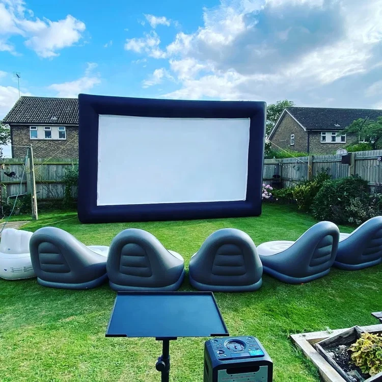 Large Inflatable Tv Movie Screen Projector Foldable Portable Outdoor Stand Yard Projector Screen Cinema with Inflatable Chair
Large Inflatable Tv Movie Screen Projector Foldable Portable Outdoor Stand Yard Projector Screen Cinema with Inflatable Chair