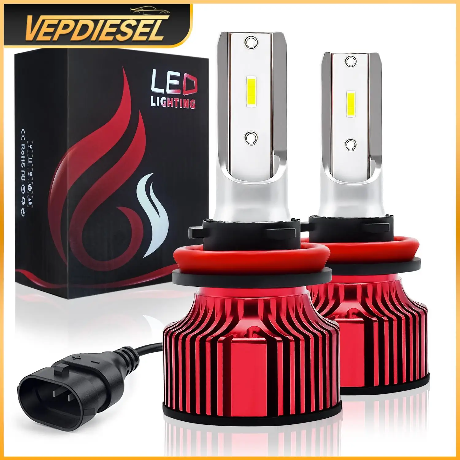 2Pcs LED Headlights FD6 Silver-red Color H11 9005/HB3 9006/HB4 H11/H9/H8 H4/9003 Professional Automotive Replacement Parts
2Pcs LED Headlights FD6 Silver-red Color H11 9005/HB3 9006/HB4 H11/H9/H8 H4/9003 Professional Automotive Replacement Parts