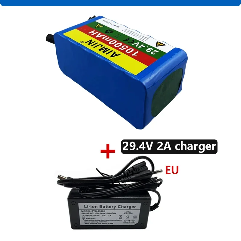 New 18650 7S3P Lithium-ion Battery Pack 29.4V 10500mAh Rechargeable Battery Built in BMS Suitable for Electric Bicycle Battery
New 18650 7S3P Lithium-ion Battery Pack 29.4V 10500mAh Rechargeable Battery Built in BMS Suitable for Electric Bicycle Battery