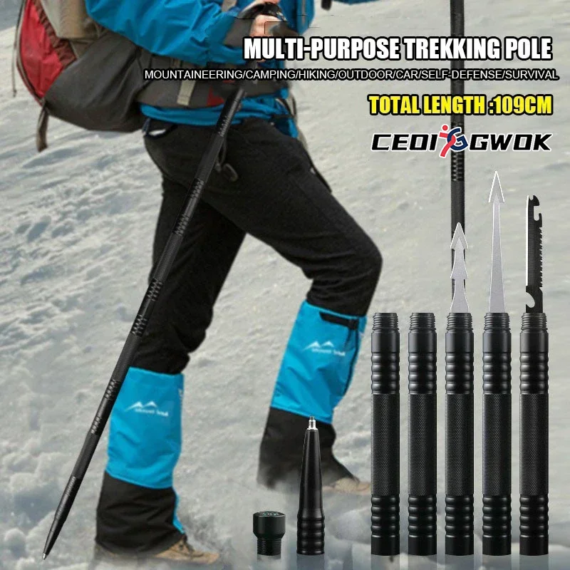 CEOI GWOK, 5-секционные палки для улицы, прочные треккинговые палки из алюминиевого сплава, складная походная палка для скалолазания
CEOI GWOK, 5-секционные палки для улицы, прочные треккинговые палки из алюминиевого сплава, складная походная палка для скалолазания