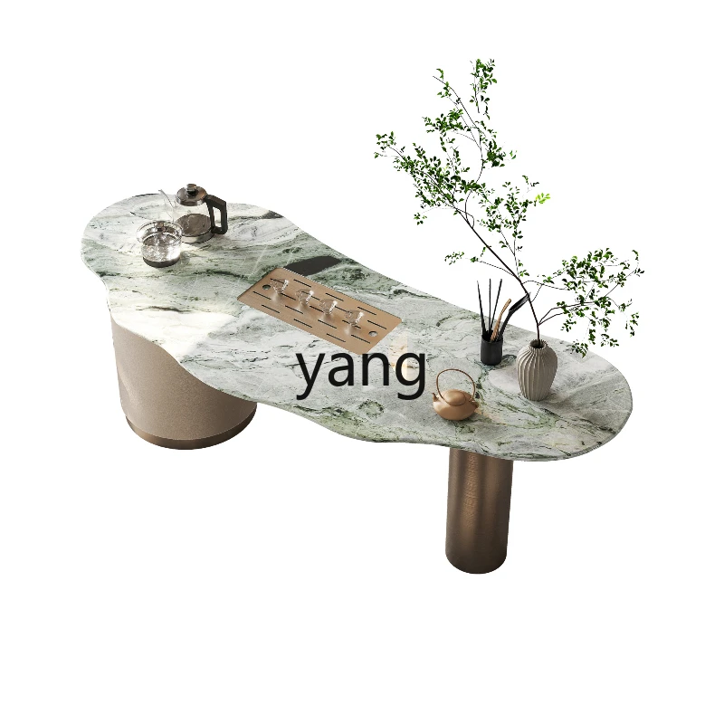 LMMlight luxury stone tea table and chair combination office natural marble tea table
LMMlight luxury stone tea table and chair combination office natural marble tea table