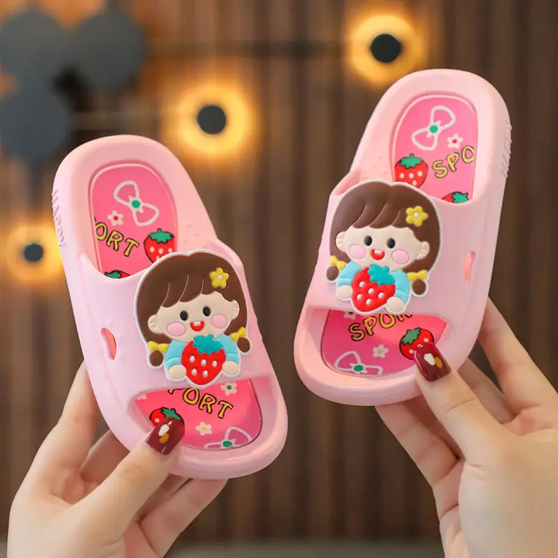 Cute Cartoon Girl Fashion Slippers for Children Baby Sweet Non-Slip Slippers Kids Soft and Comfortable SolesPrincess Strawberry
Cute Cartoon Girl Fashion Slippers for Children Baby Sweet Non-Slip Slippers Kids Soft and Comfortable SolesPrincess Strawberry