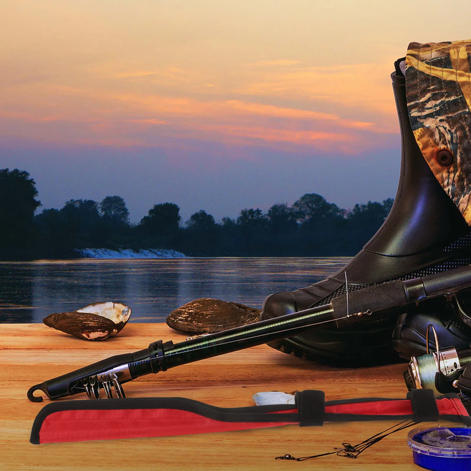 Fishing Rod Tip Sleeve Adjustable Cover Protector for Pole Tip Safety Lightweight Polyester Rod Protection Sleeve Bag
Fishing Rod Tip Sleeve Adjustable Cover Protector for Pole Tip Safety Lightweight Polyester Rod Protection Sleeve Bag
