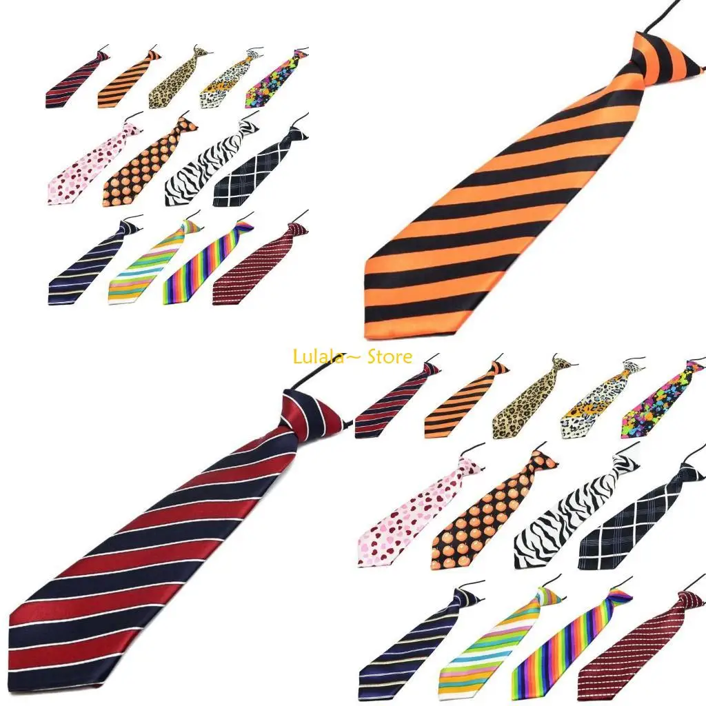 Y4QA Pre-Tied Elastic Necktie Rainbow Stripes Leopard Boys Kids Silky Ties Costume
Y4QA Pre-Tied Elastic Necktie Rainbow Stripes Leopard Boys Kids Silky Ties Costume