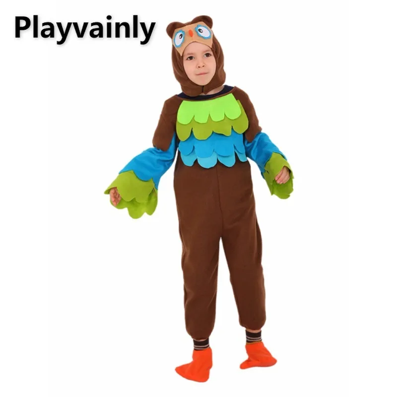 Kids Halloween Performance Costumes Cartoon Owl Sets Long Sleeve Jumpsuit+Head Cover+Foot Cover Children's Pajama Party A34763
Kids Halloween Performance Costumes Cartoon Owl Sets Long Sleeve Jumpsuit+Head Cover+Foot Cover Children's Pajama Party A34763