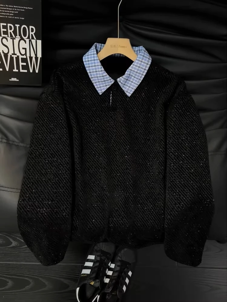 Tianxing Men's Knitted Long Sve Hoodie Spring Heavyweight Plaid Turn-down Collar Base Layer irt Casual Comfortable Polye...
Tianxing Men's Knitted Long Sve Hoodie Spring Heavyweight Plaid Turn-down Collar Base Layer irt Casual Comfortable Polye...