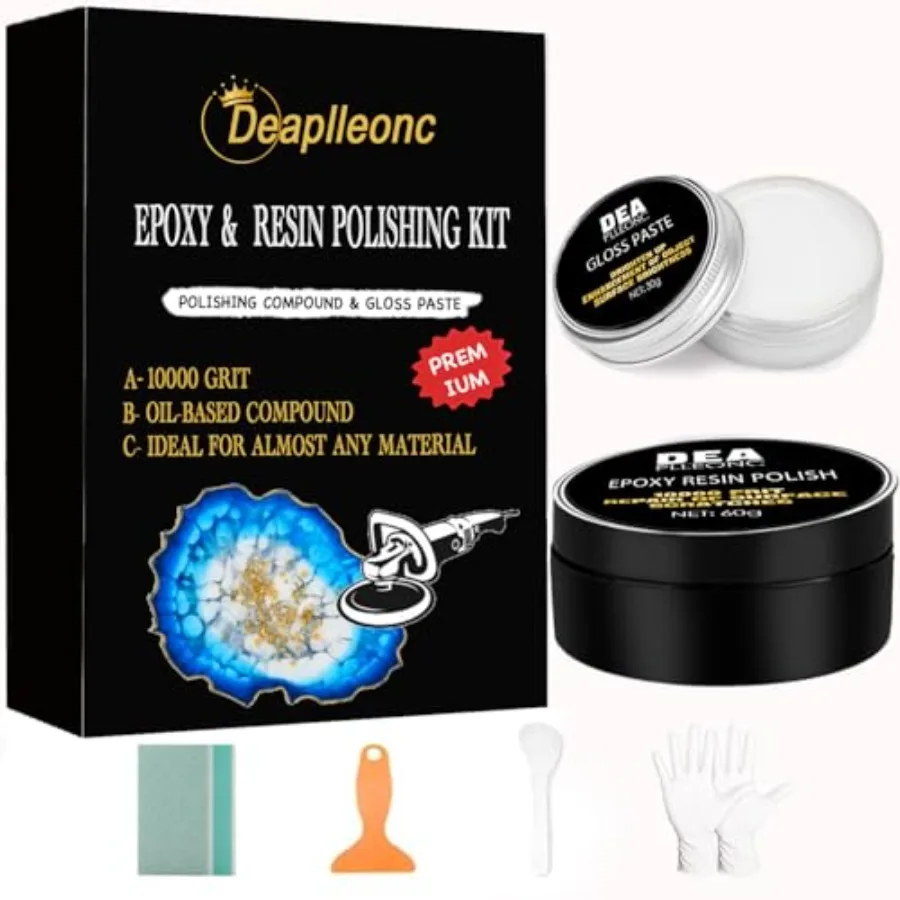 Набор для полировки эпоксидной смолы Полировальный состав для эпоксидной смолы специально разработанный для глянцевой отделки Удаление царапин на поверхности
Набор для полировки эпоксидной смолы Полировальный состав для эпоксидной смолы специально разработанный для глянцевой отделки Удаление царапин на поверхности