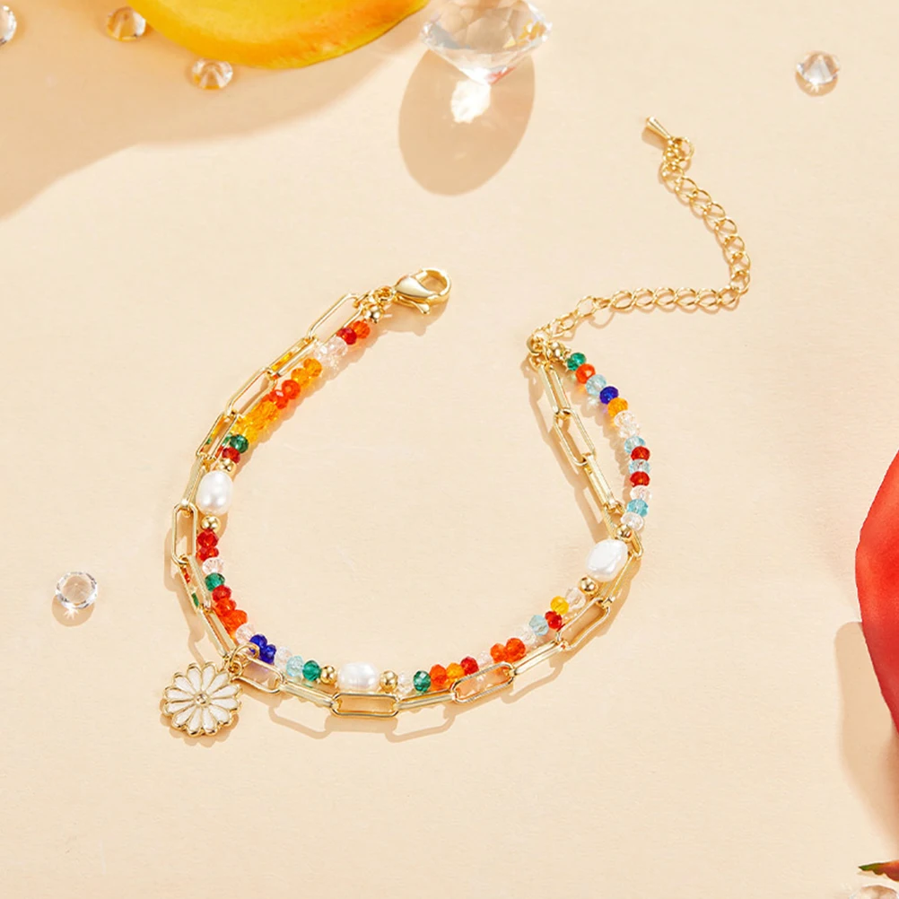 Flower Bead Bracelet For Women Girls Aesthetic Charm Summer Accessory Gift Anklet Minimalist Style Elegant Daily Wear Party
Flower Bead Bracelet For Women Girls Aesthetic Charm Summer Accessory Gift Anklet Minimalist Style Elegant Daily Wear Party