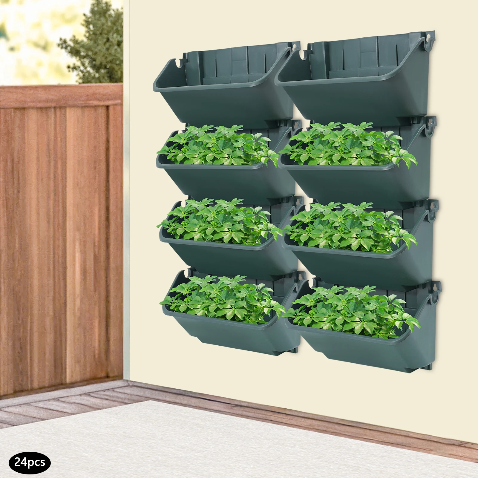 Durable Vertical Garden Planters With Drainage Holes Drip Irrigation Grooves And Clasp Design For Easy Stacking And Installation
Durable Vertical Garden Planters With Drainage Holes Drip Irrigation Grooves And Clasp Design For Easy Stacking And Installation