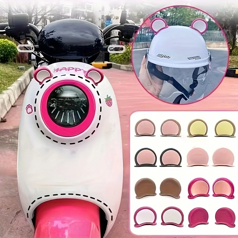 2-Piece Set of Cute Motorcycle Decorative Cat Ears, Headphone Decoration Stickers, Helmet Big Bear Ear Decorations, Random Stickers for Electric Vehicles, Helmet Decoration, Motorcycle Decoration Stickers
2-Piece Set of Cute Motorcycle Decorative Cat Ears, Headphone Decoration Stickers, Helmet Big Bear Ear Decorations, Random Stickers for Electric Vehicles, Helmet Decoration, Motorcycle Decoration Stickers