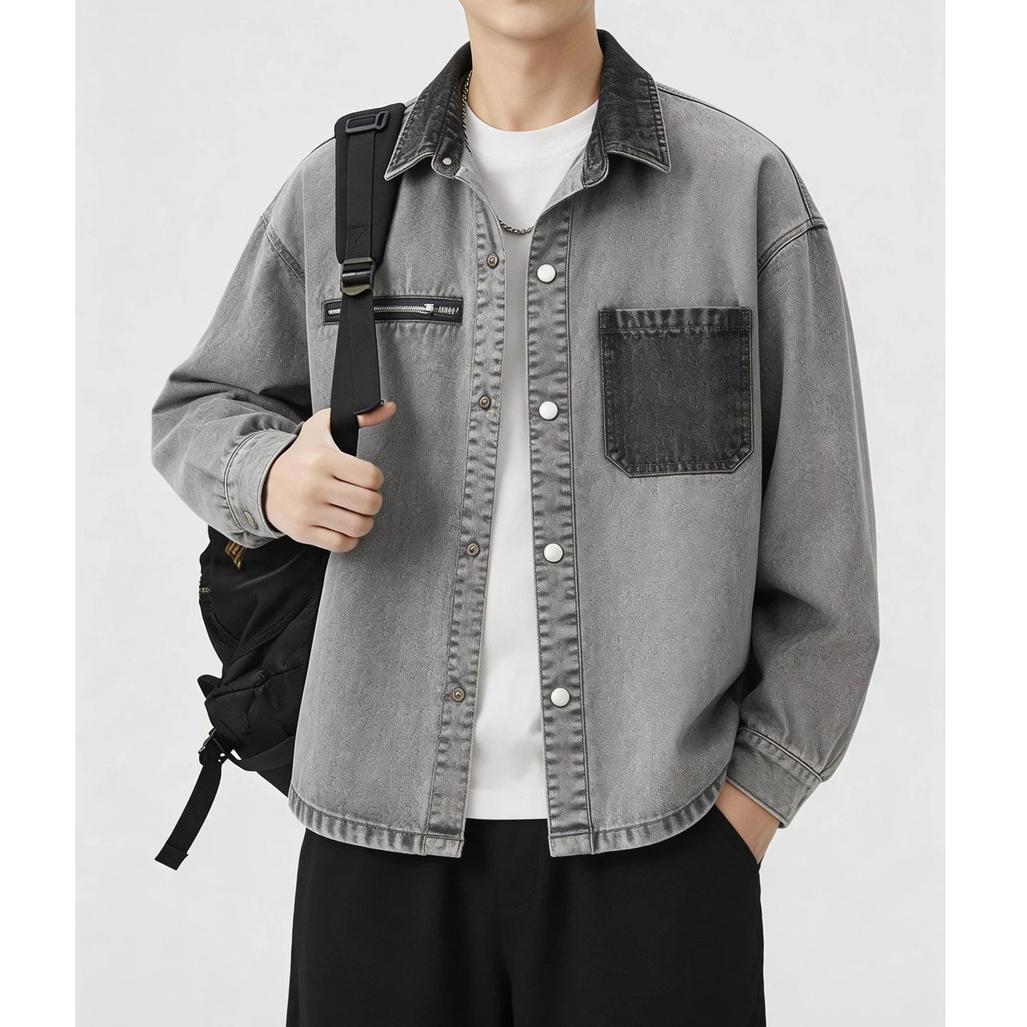 Spring Autumn Denim Long Sleeve Men's Shirt Washed out Trendy Top Cotton Pure Casual Fashion Outerwear Spring Autumn Denim
Spring Autumn Denim Long Sleeve Men's Shirt Washed out Trendy Top Cotton Pure Casual Fashion Outerwear Spring Autumn Denim