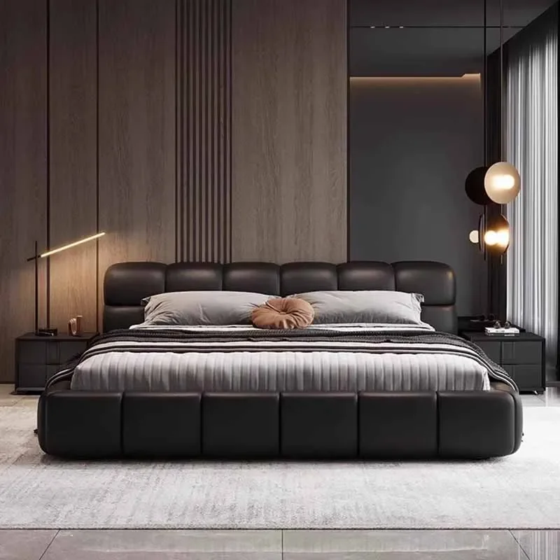 Nightstands Bedroom Bed Aesthetic Storage Double Headboard Bed King Size Modern Luxury Camas De Dormitorio House Accessories
Nightstands Bedroom Bed Aesthetic Storage Double Headboard Bed King Size Modern Luxury Camas De Dormitorio House Accessories