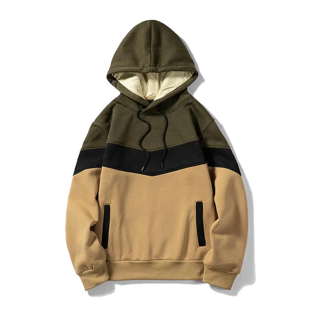 Color Block Sportswear Hoodie Men's Casual Autumn Winter Thickened Cotton Blend Easy Care Hooded Sweatshirt with Pockets
Color Block Sportswear Hoodie Men's Casual Autumn Winter Thickened Cotton Blend Easy Care Hooded Sweatshirt with Pockets