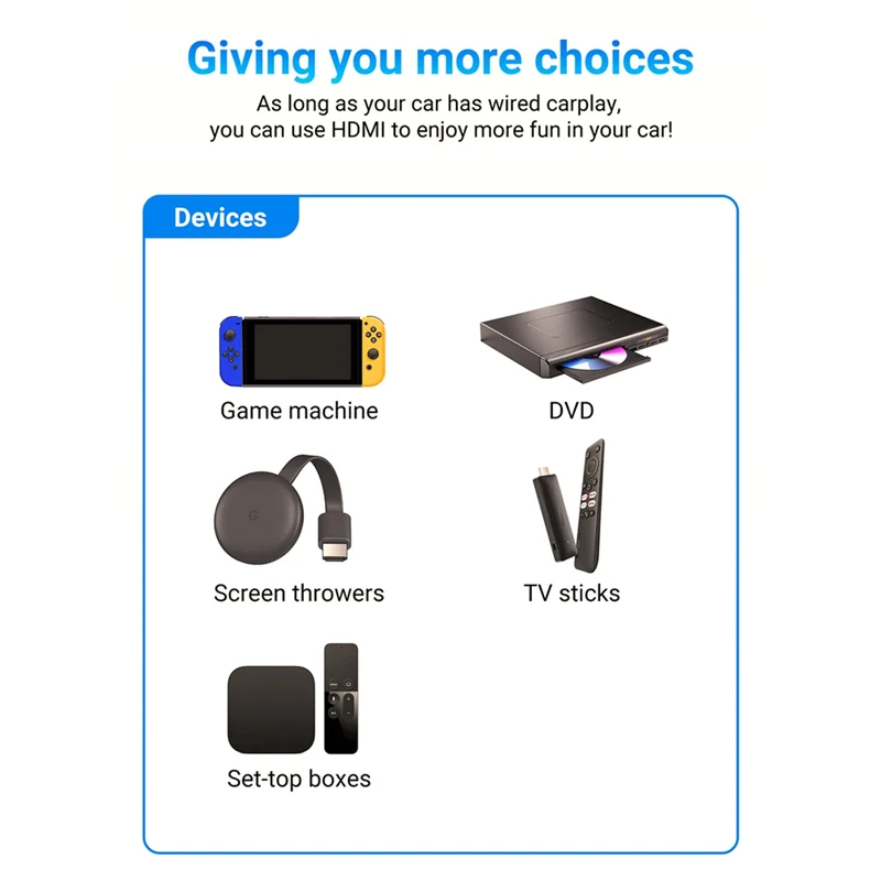 Stylish-Car Wireless Converter CA361 Car Carplay For Xiaomi TV Box Converter Support -Compatible Converter
Stylish-Car Wireless Converter CA361 Car Carplay For Xiaomi TV Box Converter Support -Compatible Converter