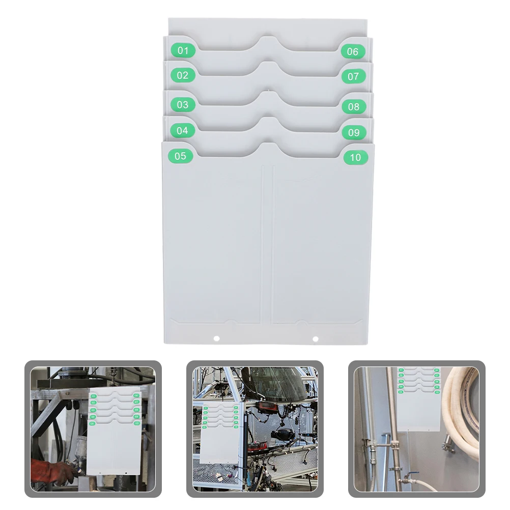 Adjustable 10-Slot Holder Wall Mount Attendance Rack Plastic PP Material Office Organizer Grey Factory
Adjustable 10-Slot Holder Wall Mount Attendance Rack Plastic PP Material Office Organizer Grey Factory