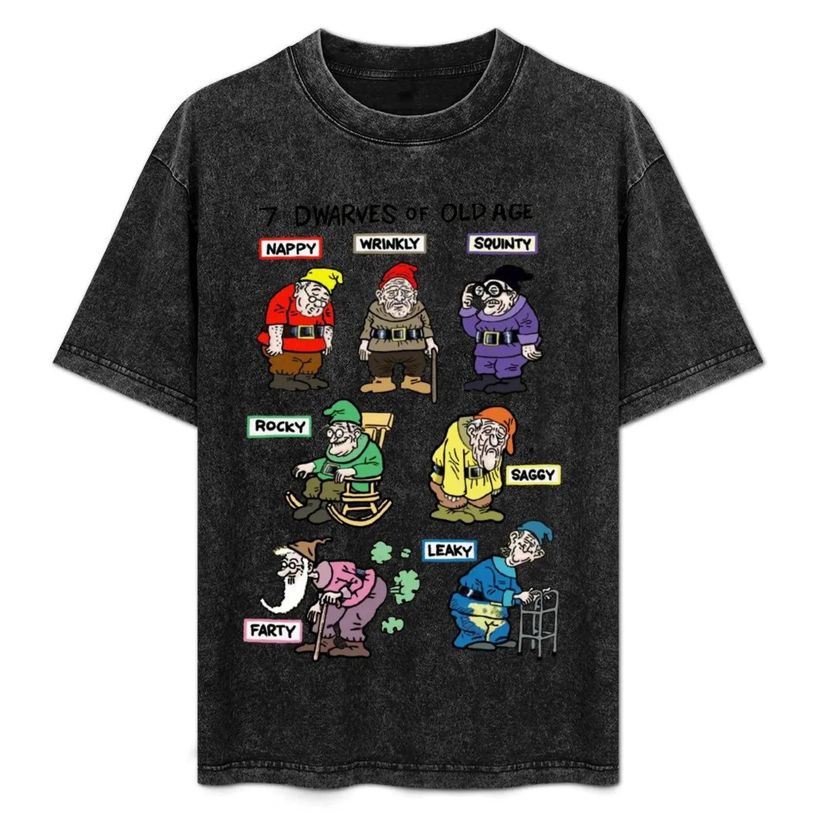 Ageing dwarfs T-Shirt Casual Loose Daily Wear T-Shirt
Ageing dwarfs T-Shirt Casual Loose Daily Wear T-Shirt