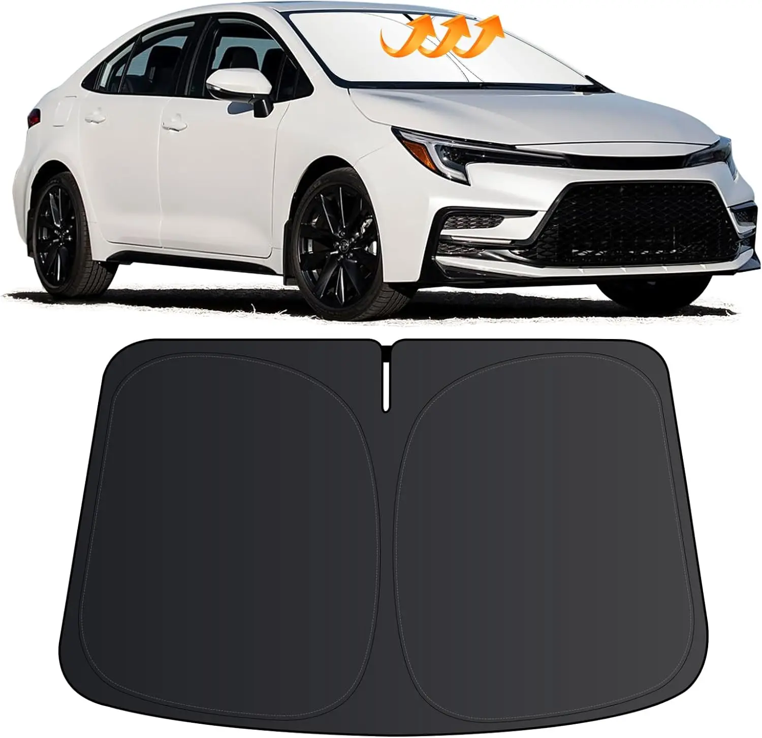 for Toyota Corolla Sun Shade 2020-2024 2025 (Not for Corolla Cross), Car Front Window Covers Sun Visor Protector, Foldable Block
for Toyota Corolla Sun Shade 2020-2024 2025 (Not for Corolla Cross), Car Front Window Covers Sun Visor Protector, Foldable Block