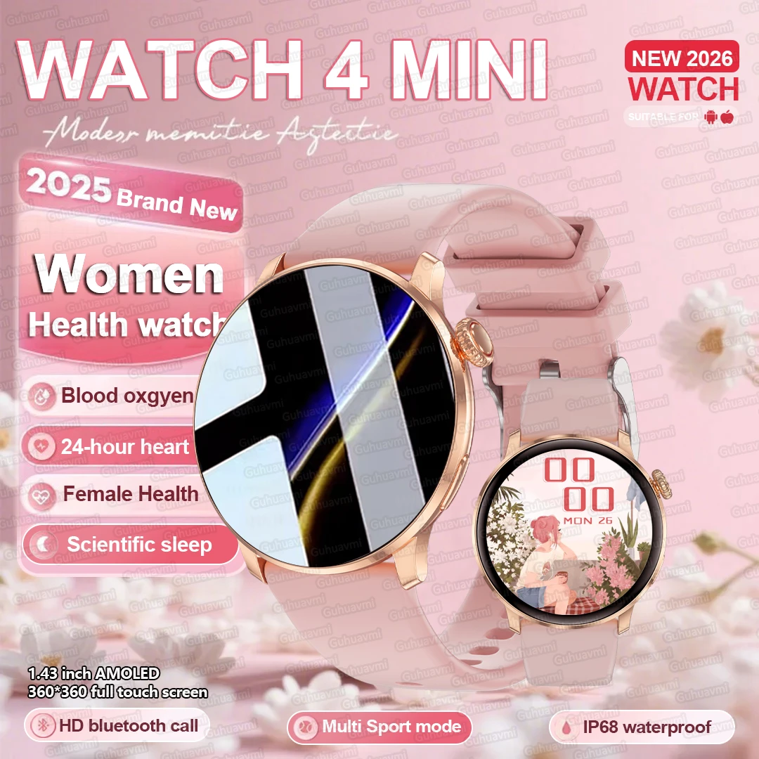 2026Новые GPS NFC Bluetooth Call Smartwatch Женские часы 4 мини Спортивные треки Мониторинг сердечного ритма и давления Здоровье Смарт-часы Женские
2026Новые GPS NFC Bluetooth Call Smartwatch Женские часы 4 мини Спортивные треки Мониторинг сердечного ритма и давления Здоровье Смарт-часы Женские