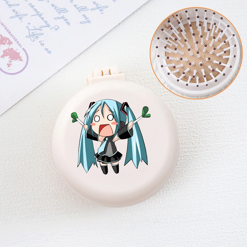 Hatsunes Miku Mini Portable Mirror Folding Comb Girl Women Travel Portable Round Pocket Small Massage Hair Brush with Mirror New
Hatsunes Miku Mini Portable Mirror Folding Comb Girl Women Travel Portable Round Pocket Small Massage Hair Brush with Mirror New