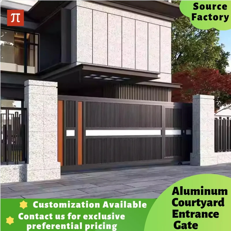 Electric Telescopic Sliding Gate Aluminum Alloy Modern Minimalist Style for Villa Courtyard Residence Entrance
Electric Telescopic Sliding Gate Aluminum Alloy Modern Minimalist Style for Villa Courtyard Residence Entrance