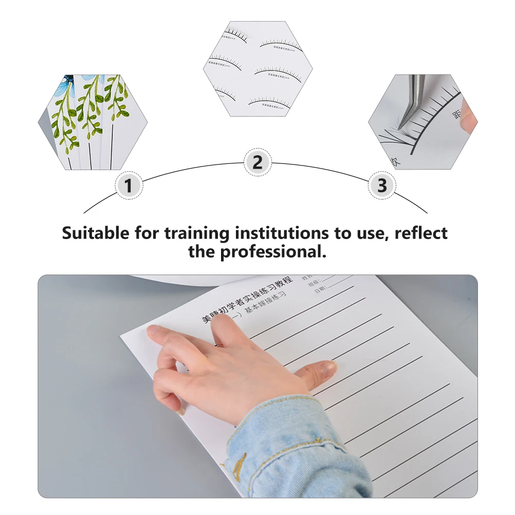 1pc Eyelash Exercise Book White Practice Paper Extension Beginner Learning Grafting Lash Workbook Professional
1pc Eyelash Exercise Book White Practice Paper Extension Beginner Learning Grafting Lash Workbook Professional
