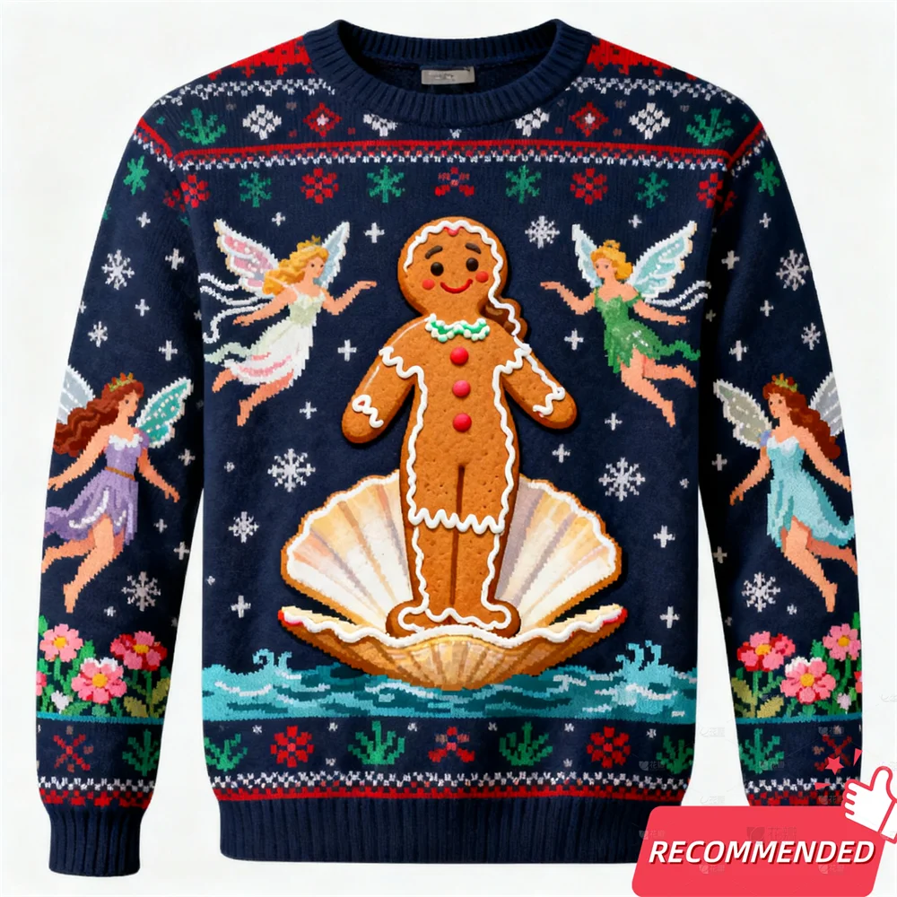 Fashion Gingerbread Man Ugly Christmas Sweater For Women Clothes Funny Holiday Party Men Sweatshirts Casual Male Anime Pullovers
Fashion Gingerbread Man Ugly Christmas Sweater For Women Clothes Funny Holiday Party Men Sweatshirts Casual Male Anime Pullovers