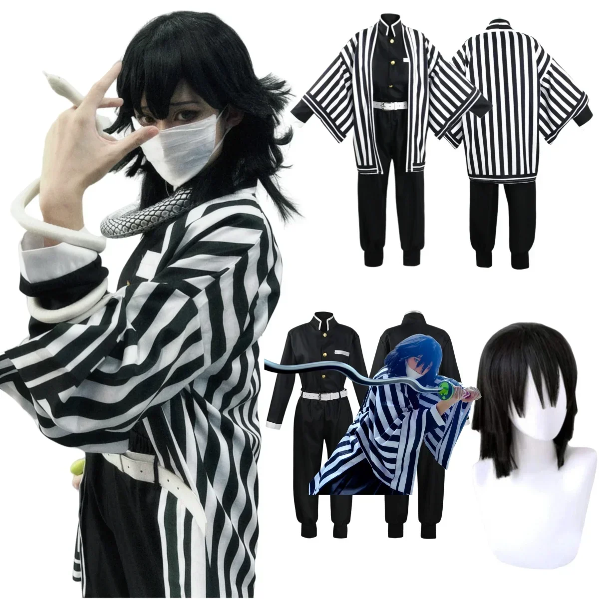 Anime Cosplay Iguro Obanai Kostuum Halloween Feest Volwassen Kind Halloween Pruik Kleding
Anime Cosplay Iguro Obanai Kostuum Halloween Feest Volwassen Kind Halloween Pruik Kleding