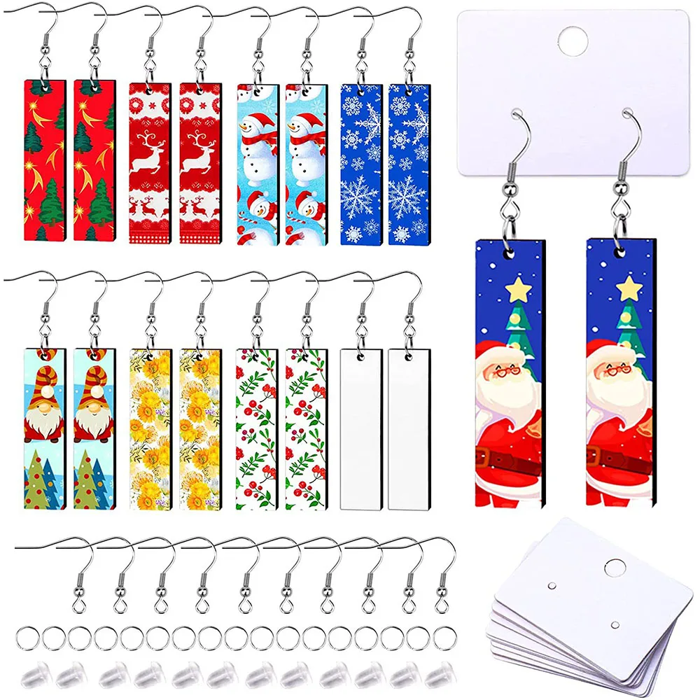 30Pcs Sublimation Earrings Blank Bulk Unfinished Rectangular Heat Transfer Earring Pendant with Earring Hooks Cardboard Bags
30Pcs Sublimation Earrings Blank Bulk Unfinished Rectangular Heat Transfer Earring Pendant with Earring Hooks Cardboard Bags