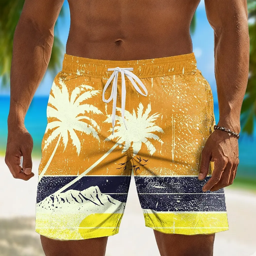 Men's Tropical Plants Coconut Print Drawstring Waist Shorts, Hawaiian Style for Spring Summer Beach Vacation Daily Casual Wear
Men's Tropical Plants Coconut Print Drawstring Waist Shorts, Hawaiian Style for Spring Summer Beach Vacation Daily Casual Wear