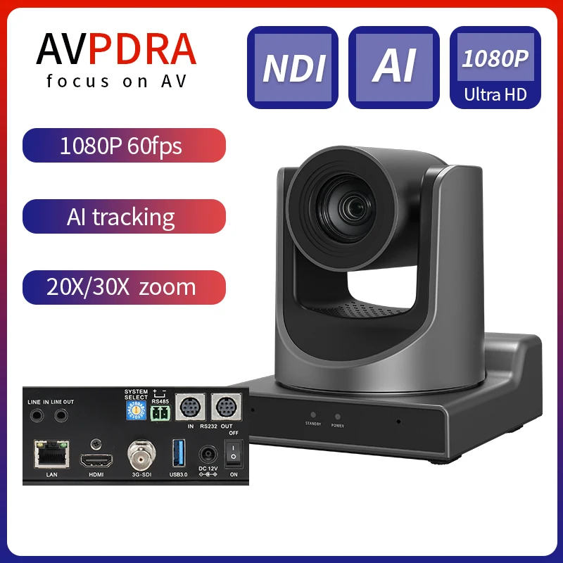 AI Tracking NDI|HX Ptz Camera 30x Video conference camera with POE HDMI SDI USB output ptz Church Broadcasting
AI Tracking NDI|HX Ptz Camera 30x Video conference camera with POE HDMI SDI USB output ptz Church Broadcasting