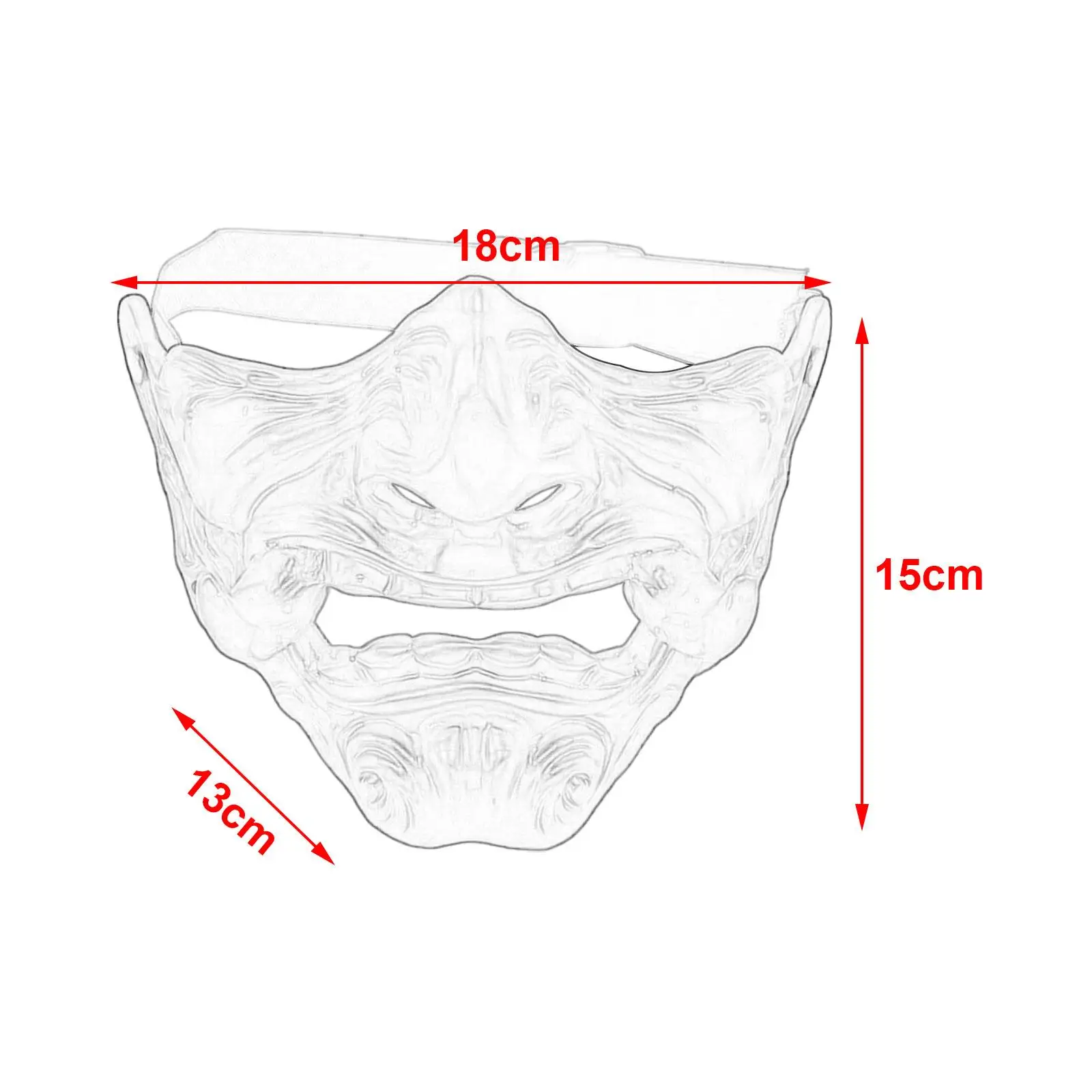 Head Mask Novelty Fantasy Japanese Mask for Costume Cosplay Halloween
Head Mask Novelty Fantasy Japanese Mask for Costume Cosplay Halloween