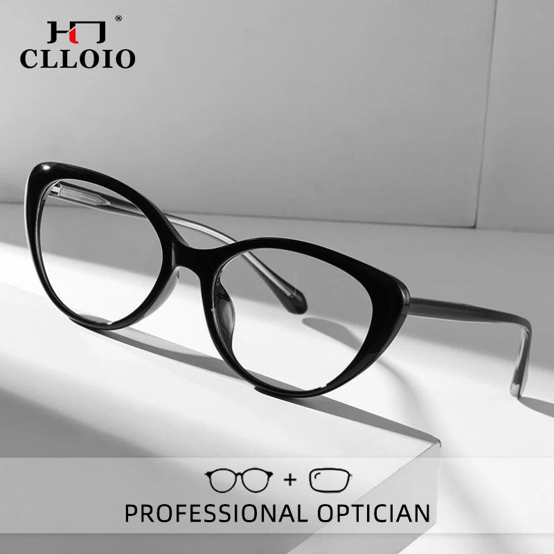 CLLOIO Fashion Versatile Cat Eye Anti Blue Light Anti-Reflective Myopia Glasses TR90 Progressive Prescription Reading Glasses
CLLOIO Fashion Versatile Cat Eye Anti Blue Light Anti-Reflective Myopia Glasses TR90 Progressive Prescription Reading Glasses