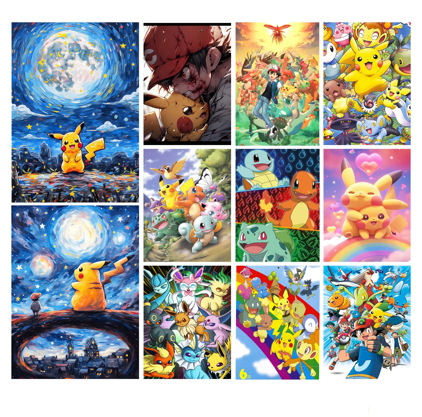 Pokémon 5D DIY Diamond Painting Kit Pikachu Bulbasaur Full Round Diamond Embroidery Mosaic Picture Home Decoration Handmade Gift
Pokémon 5D DIY Diamond Painting Kit Pikachu Bulbasaur Full Round Diamond Embroidery Mosaic Picture Home Decoration Handmade Gift