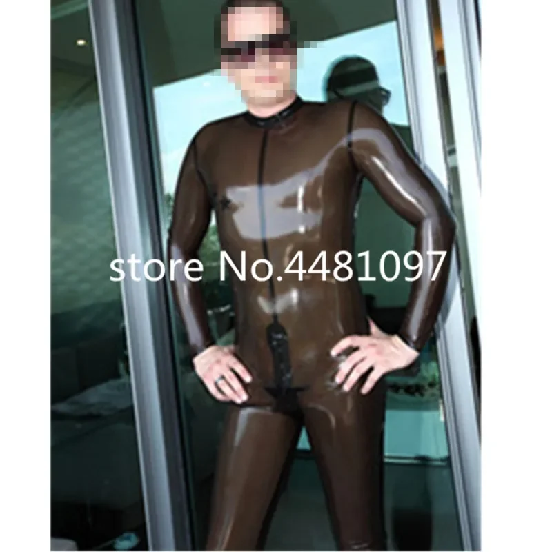 Sexy Latex Rubber Back Zip Catsuit Men Sexy Fetish Rubber Club Bodysuits
Sexy Latex Rubber Back Zip Catsuit Men Sexy Fetish Rubber Club Bodysuits