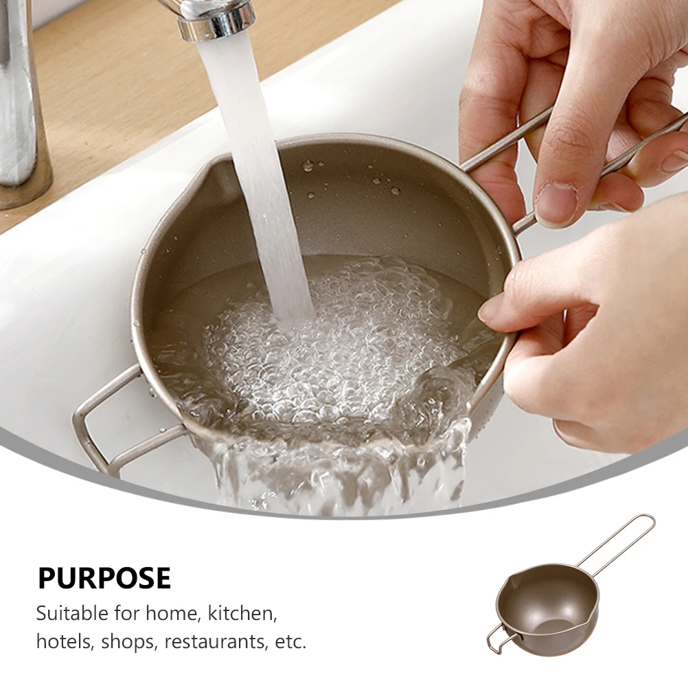 1pc Chocolate Melting Bowl Baking Butter Steel Pot Rustproof Kitchen Heating Tool Sauce Container For Home Restaurant Use
1pc Chocolate Melting Bowl Baking Butter Steel Pot Rustproof Kitchen Heating Tool Sauce Container For Home Restaurant Use