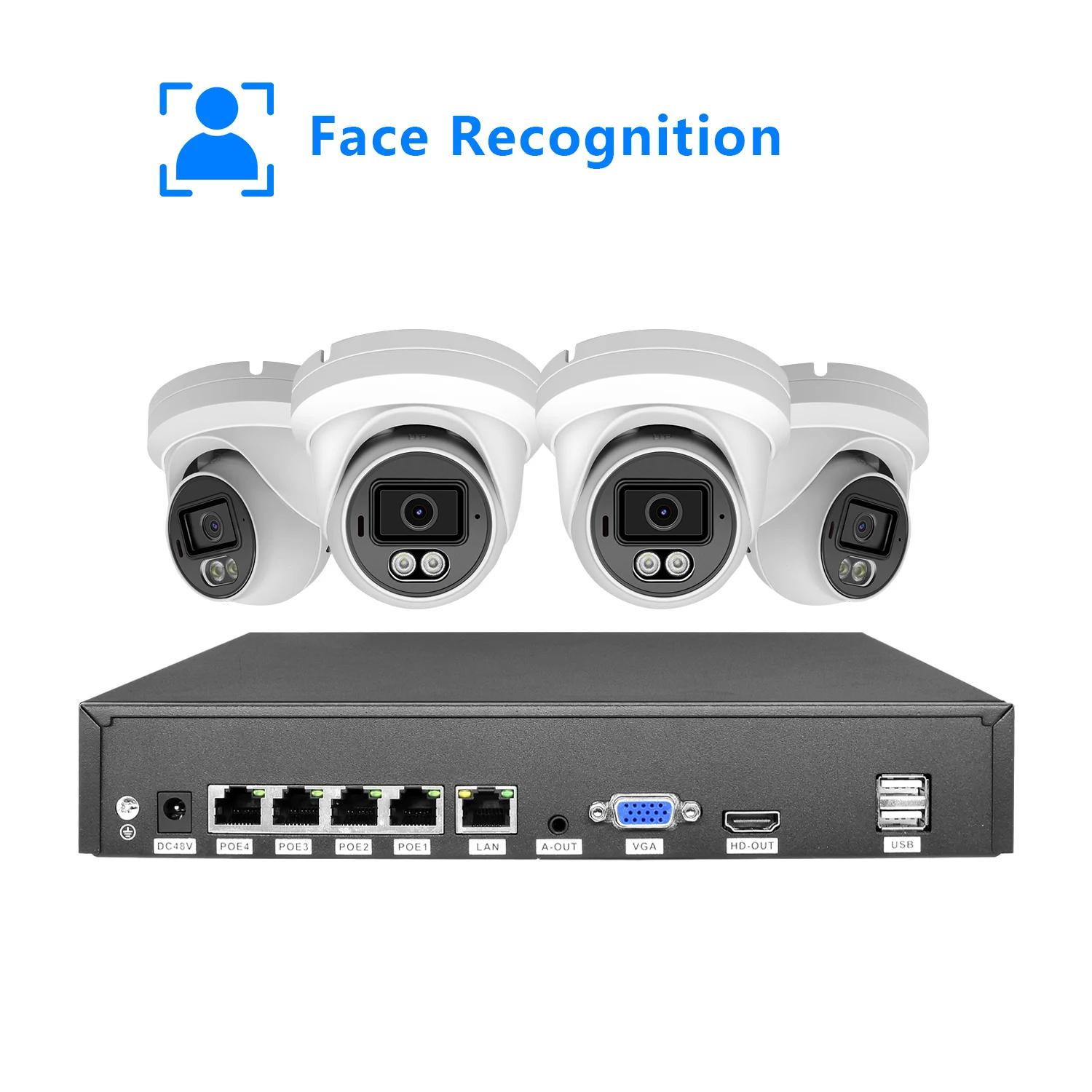 5MP 4-Channel PoE NVR Kit Face Recognition AI Detection Night Vision 4K CCTV Camera System 10CH Plug-and-Play Network Video
5MP 4-Channel PoE NVR Kit Face Recognition AI Detection Night Vision 4K CCTV Camera System 10CH Plug-and-Play Network Video