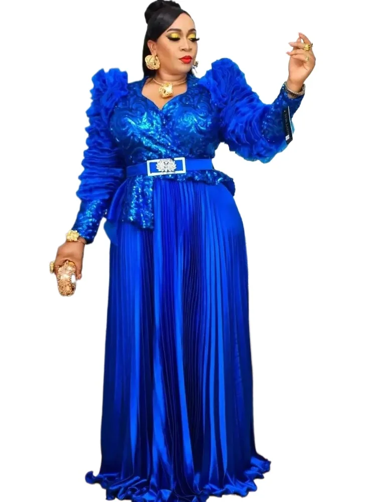 Plus Size African Party Long Dresses for Women 2025 New Dashiki Ankara Sequin Evening Gowns Turkey Outfits Robe Africa Clothing
Plus Size African Party Long Dresses for Women 2025 New Dashiki Ankara Sequin Evening Gowns Turkey Outfits Robe Africa Clothing