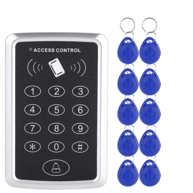 125KHz RFID Access Control Keypad EM Card Reader Door Access Control System Door Lock Opener Keyboard System
125KHz RFID Access Control Keypad EM Card Reader Door Access Control System Door Lock Opener Keyboard System